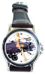 B-17 Memphis Belle Nose Art Wrist Watch